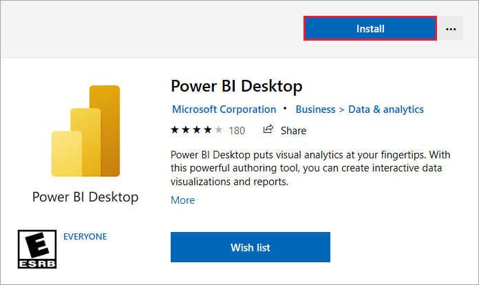 cài đăt Power BI Desktop
