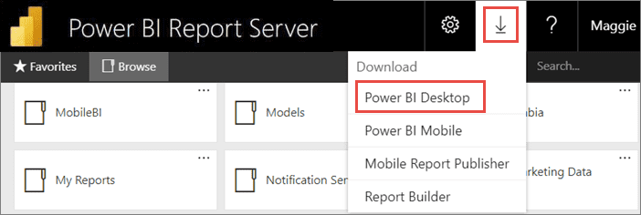 Tải xuống và cài đặt Power BI Desktop cho Power BI Report Server