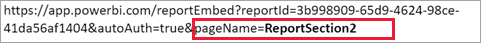 Nối thuộc tính pageName cho báo cáo trong Power BI