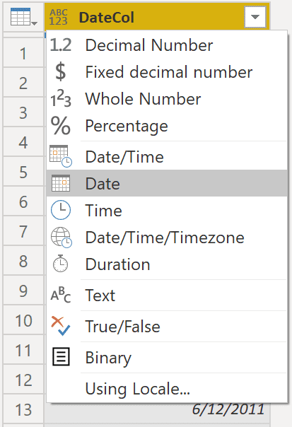 Dùng Power Query