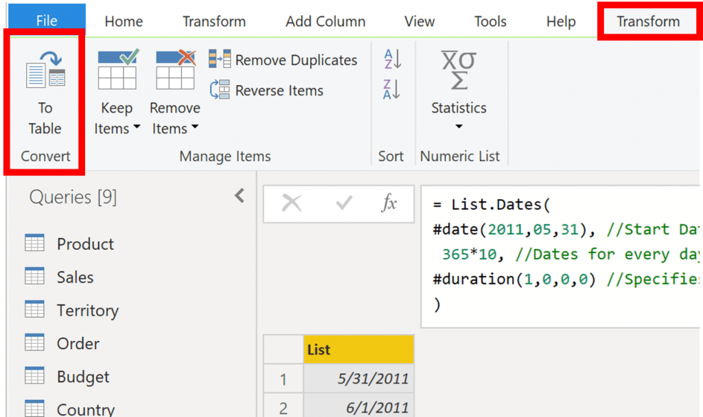 Dùng Power Query