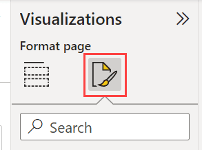 visualizations, format page