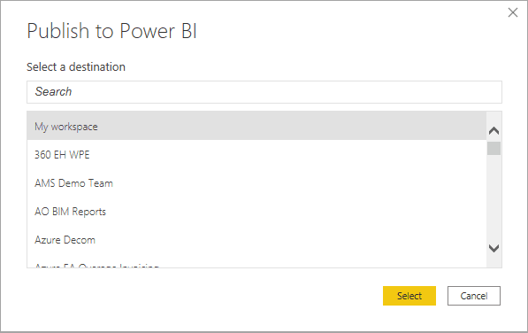 Bước 3: Xuất bản báo cáo và tập dữ liệu Power BI Desktop