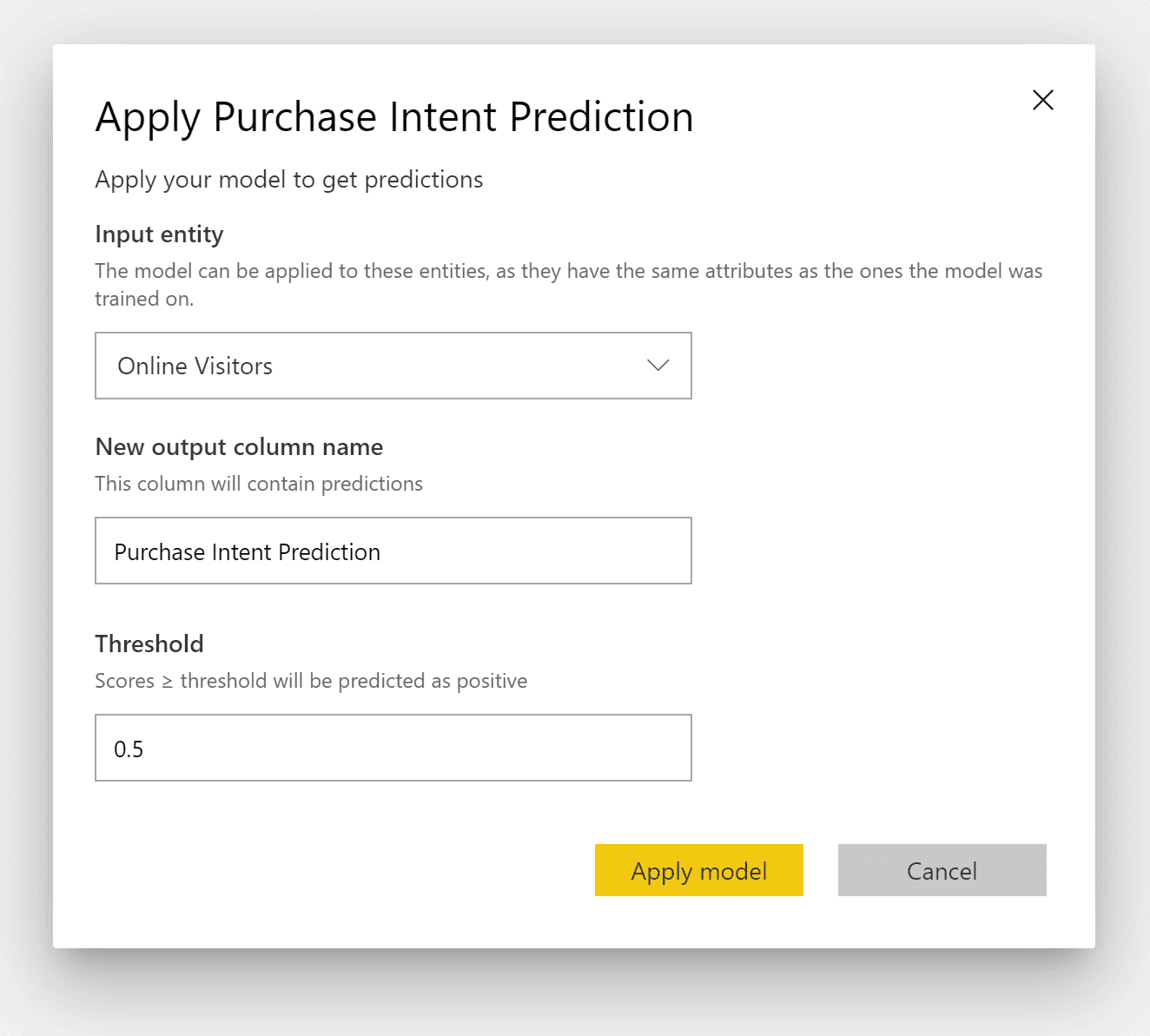 machine learning trên Power BI