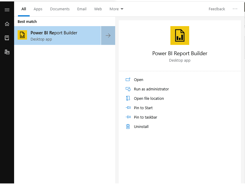 Download và cách cài đặt Power BI Report Builder