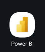 Biểu tượng Power BI trên Android
