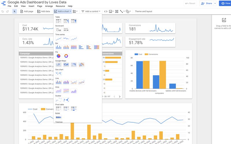 Công cụ Google Data Studio