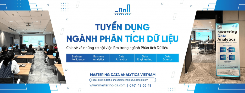 Group tuyển dụng ngành phân tích dữ liệu của Mastering Data Analytics