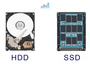 2 loại ổ cứng phổ biến: HDD và SSD dành cho các laptop phục vụ ngành nghề Data Analytics