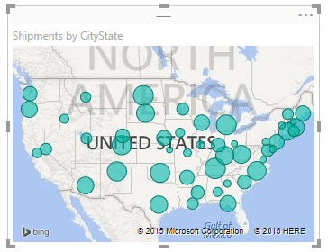 Bản đồ trường CityState được hiển thị khi lấy các giá trị cột tính trong Power BI Desktop bằng công thức DAX